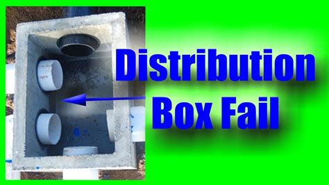 how to seal a septic distribution box|septic system distribution box.